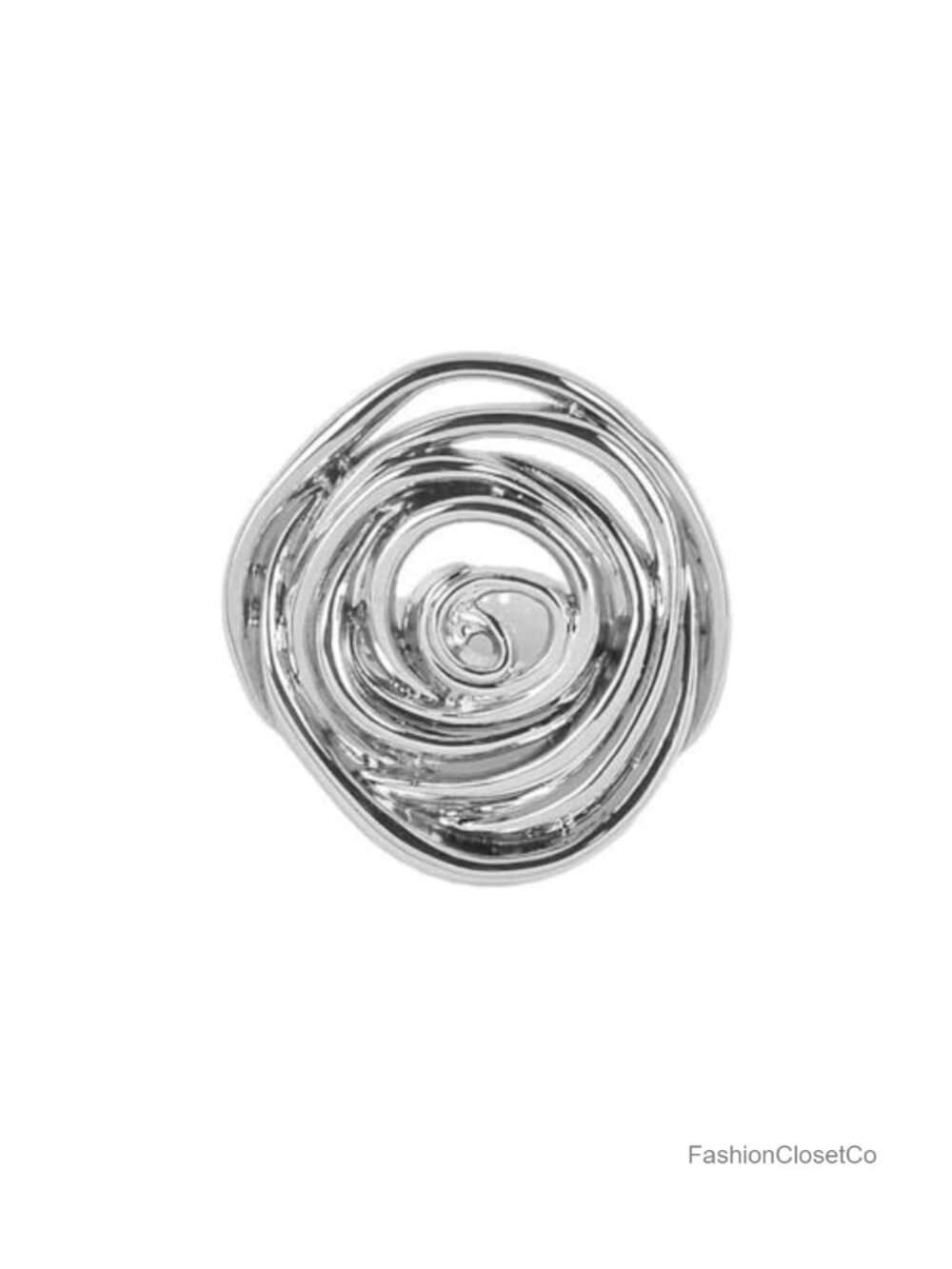 Spiral Brooch Pin Gold-Tone Alloy Lapel Pin Unisex Suit Coat Accessory